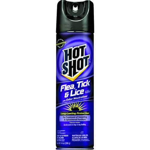 HOT SHOT HG-2118 Tick and Lice Killer, Liquid, Spray Application, 14 oz Aerosol Can