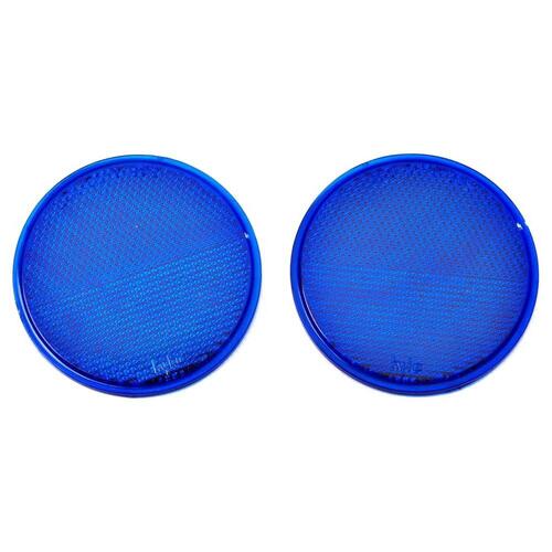 Carded Reflector, 9.63 in L Post, Blue Reflector - pack of 2