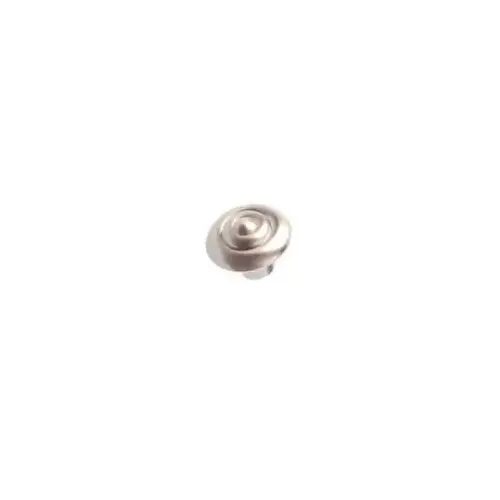 Knob, 24 mm Projection, Metal, Brushed Nickel