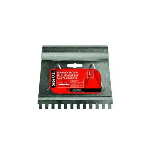 Task Tools T34250 Adhesive Spreader, Saw Tooth Blade, Steel Blade