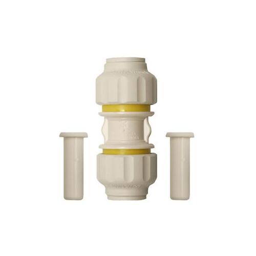 Boshart Industries PEEC-C07 Tube Coupling, 3/4 in, Polyethylene