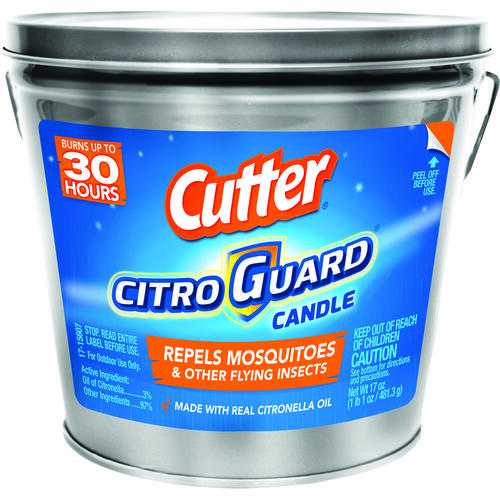 CUTTER HG-66384 CITRO GUARD HG-96384 Candle, Citronella, 17 oz Bucket