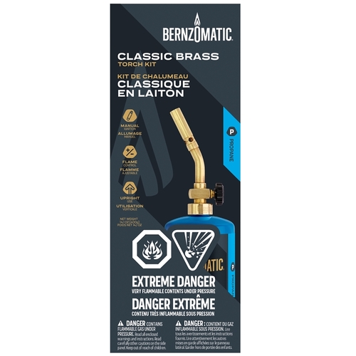 BernzOmatic UL100 CAN Torch Kit, Brass