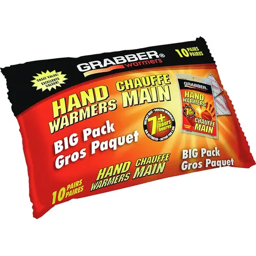 Grabber Warmers HWEF10 Disposable Hand Warmer - pack of 10