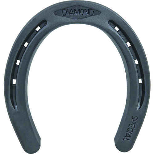 DIAMOND FARRIER CO DS000B Horseshoe, 1/4 in Thick, #000, Steel - pack of 40