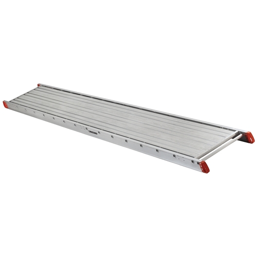 Louisville P11220 P Series Scaffold Plank, 20 ft L, 12 in W, Aluminum