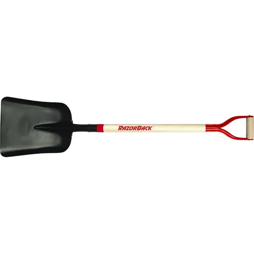 UnionTools 79809 Scoop Shovel, 11-1/4 in W Blade, 14-1/2 in L Blade, Steel Blade, North American Hardwood Handle