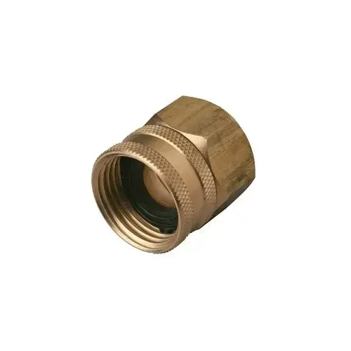 M-Line Series Hose Connector, 3/4 in, Female Hose x FIP, Solid Brass