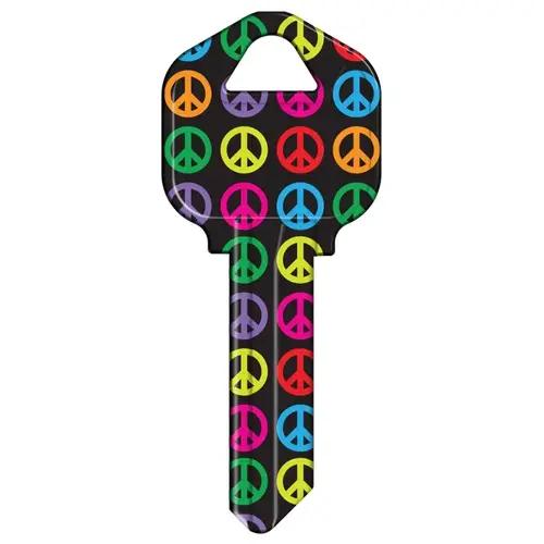 KW1-32 KEYBLANK PEACE SIGNS - pack of 50