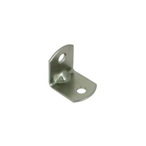 Square Corner Brace, 3/4 in L, 3/4 in W, 3/4 in H, Steel, Zinc, 0.048 in Thick Material