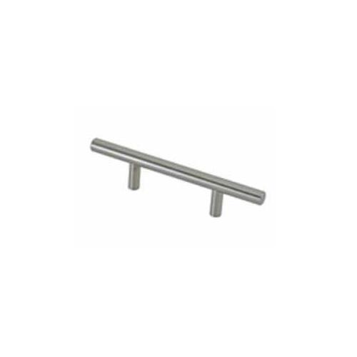 Cabinet Pull, 8-3/16 in L Handle, 1-3/8 in Projection, Steel, Brushed Oil-Rubbed Bronze