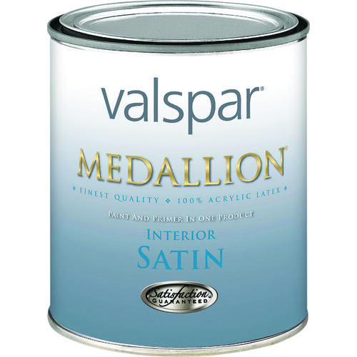 Medallion Interior Paint, Satin, Pastel Base, 1 qt Pail