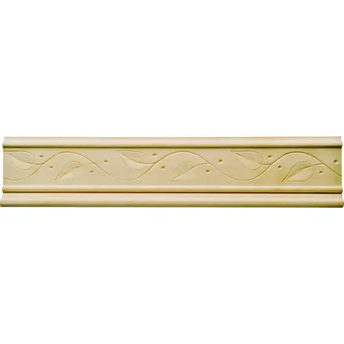 Emboss Moulding, 96 in L, 2 in W, Pine Wood - pack of 10