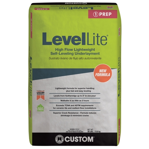LevelLite Underlayment, Solid Gray, 30 lb Bag