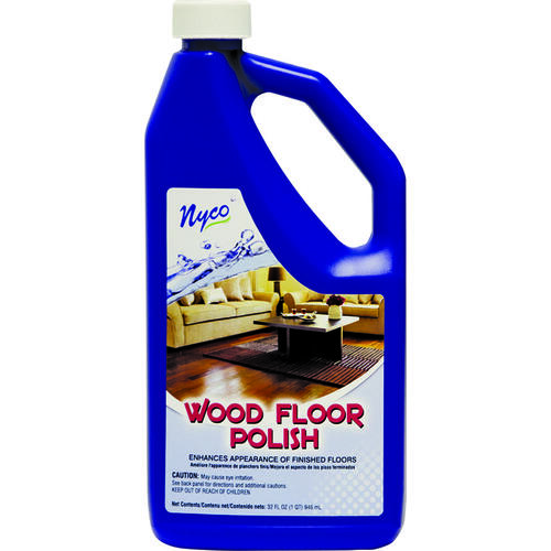 Wood Floor Polish, 32 oz, Liquid, Acrylic Polymer, White