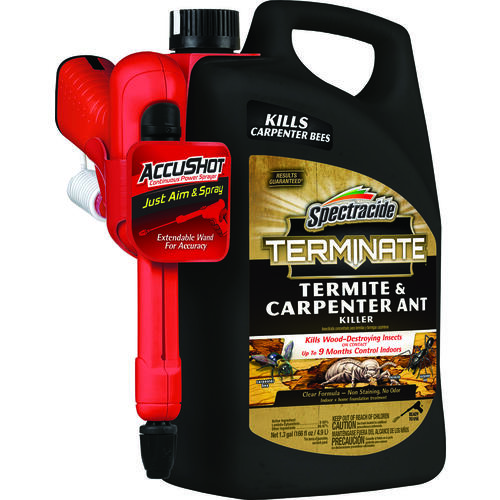 Termite and Carpenter Ant Killer, Liquid, Spray Application, 1.33 gal Can
