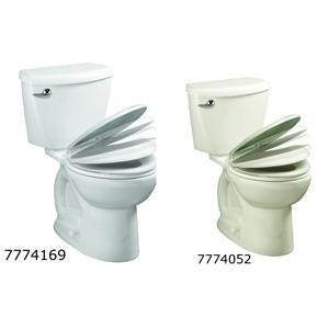 American Standard 7423756ST.020 Ravenna 3 Front Toilet, Round Bowl, 6 Lpf Flush, 12 in Rough-In, 16-1/2 in H Rim, White