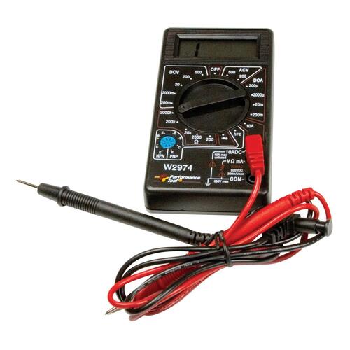 Multimeter Tester, LCD, Digital Display