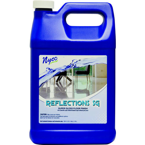 Floor Polish, 128 oz, Liquid, Acrylic Polymer, White