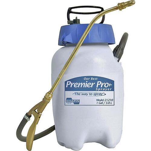 Premier Pro XP Handheld Sprayer, 1 gal Tank, Poly Tank, 42 in L Hose, White