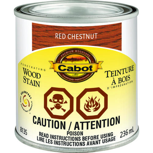 8100 -214 Penetrating Wood Stain, Red Chestnut, Liquid, 214 mL