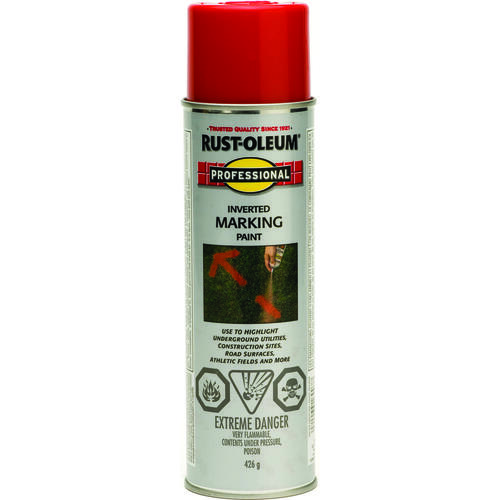 Inverted Marking Spray Paint, Matte, Red, 426 g