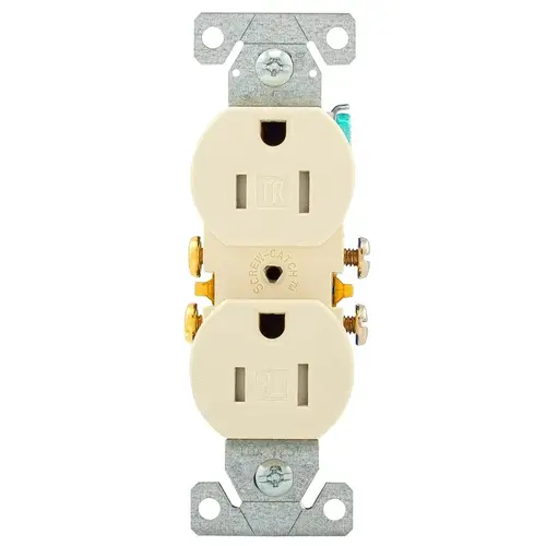 Duplex Receptacle, 2 -Pole, 15 A, 125 V, Push-in, Side Wiring, NEMA: 5-15R - pack of 10