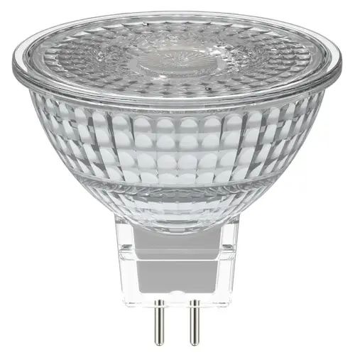 Natural LED Bulb, Track/Recessed, MR16 Lamp, G5.3 Lamp Base, Dimmable, Daylight Light, 5000 K Color Temp