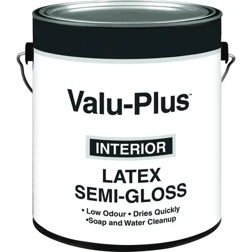 Latex Paint, Semi-Gloss, Antique White, 1 gal - pack of 4