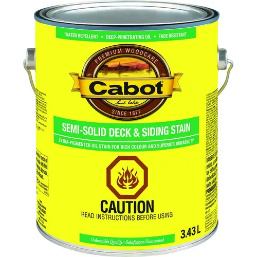 17400 Semi-Solid Deck and Siding Stain, New Cedar, Liquid, 3.43 L - pack of 4