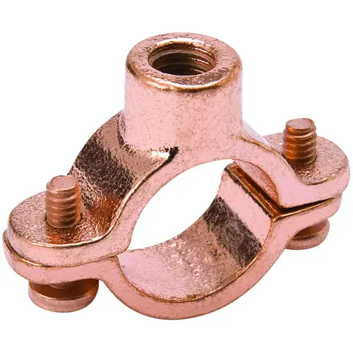 Split Ring Hanger, 1/2 in Opening, Iron Copper