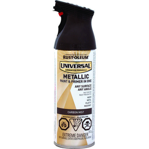 UNIVERSAL Spray Paint, Metallic, Carbon Mist, 312 g, Aerosol Can