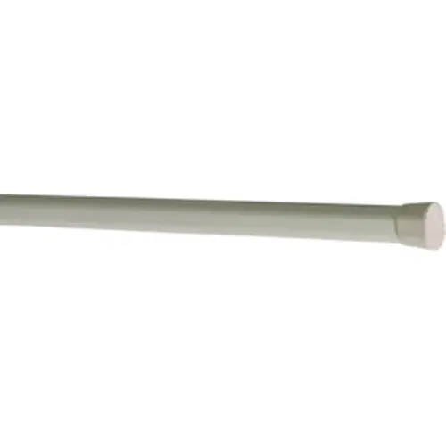 KN616 Spring Tension Rod, 5/8 in Dia, 22 to 36 in L, Plastic, White