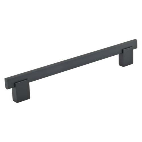 Cabinet Pull, 8-13/16 in L Handle, 1-11/32 in Projection, Aluminum/Metal, Matte