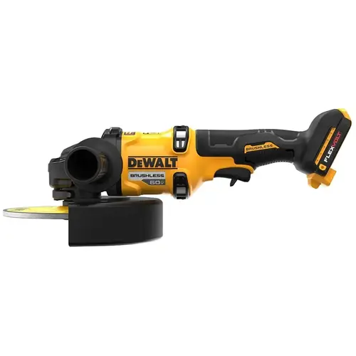 FLEXVOLT Brushless Grinder with Kickback Brake Kit, Tool Only, 60 V, 5/8-11 Spindle, 7 in Dia Wheel