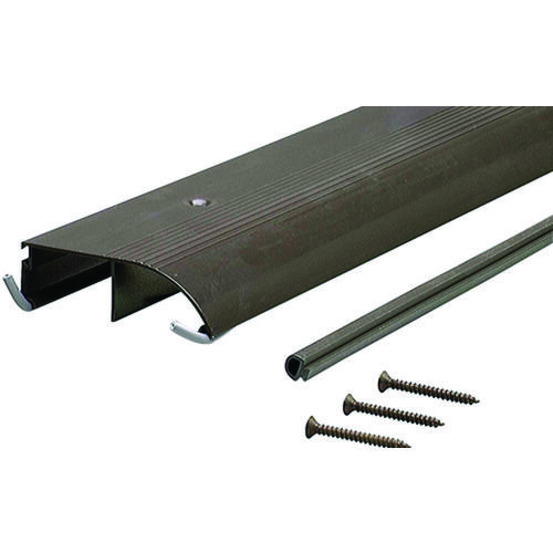 TH153 Bumper Threshold, 36 in L, 4 in W, Aluminum, Bronze