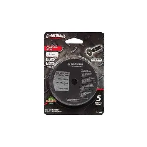 GATOR 9440GA BLADE CUT-OFF 3INX1/16INX3/8IN - pack of 5