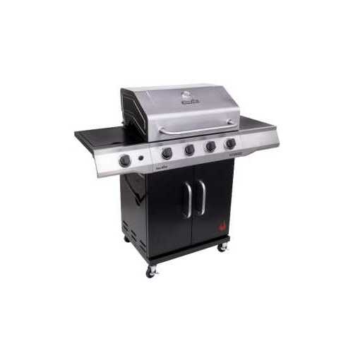 Gas Grill, 30,001 to 40,000 Btu, Liquid Propane, 4-Burner, 435 sq-in Primary Cooking Surface