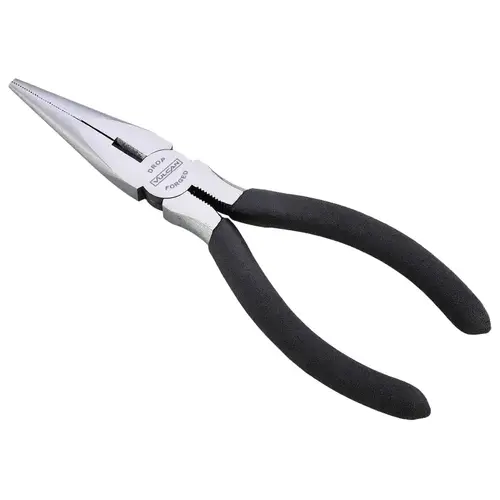 Plier, 6-1/2 in OAL, 1.2 mm Cutting Capacity, 4 cm Jaw Opening, Black Handle, Matte-Grip Handle - pack of 80