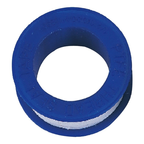 Thread Sealing Tape, 260 in L, 1/2 in W, PTFE, White