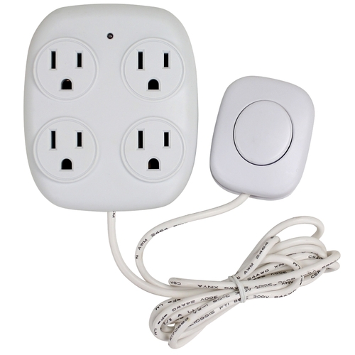 Power Tap, 4 -Outlet, White