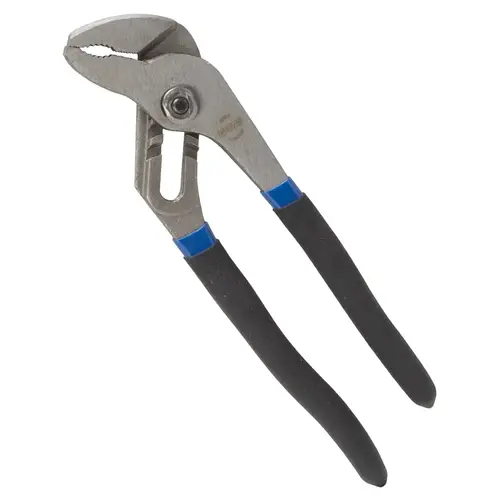 Groove Joint Plier, 8 in OAL, 1-1/4 in Jaw, Black & Blue Handle, Non-Slip Handle, 1-1/4 in W Jaw