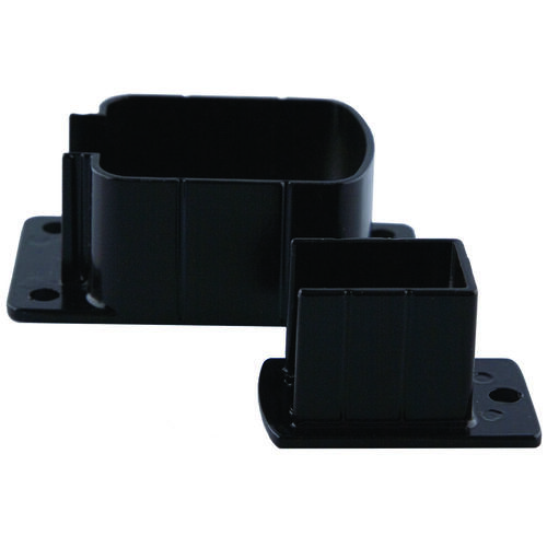 Regal WBBL Railing Wall Bracket, Aluminum, Black, PowderCoated