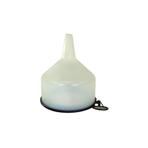 DYNALINE C30190 Anti-Splash Funnel, 144 oz Capacity, Polyethylene, Clear