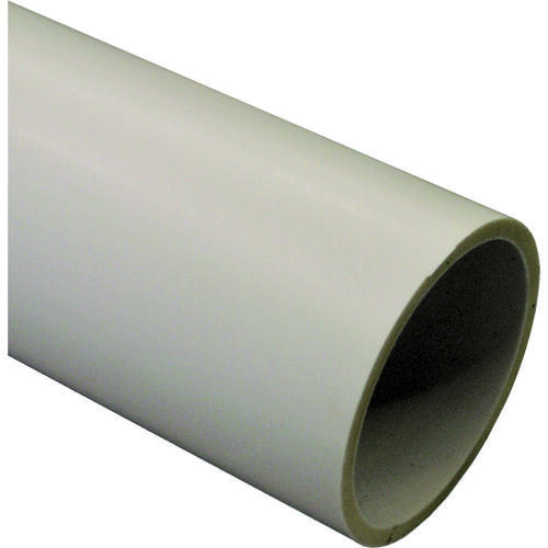 Pipe, 3 in, 20 ft L, Solvent Weld, SCH 40 Schedule, PVC, White - 240" Stock Length