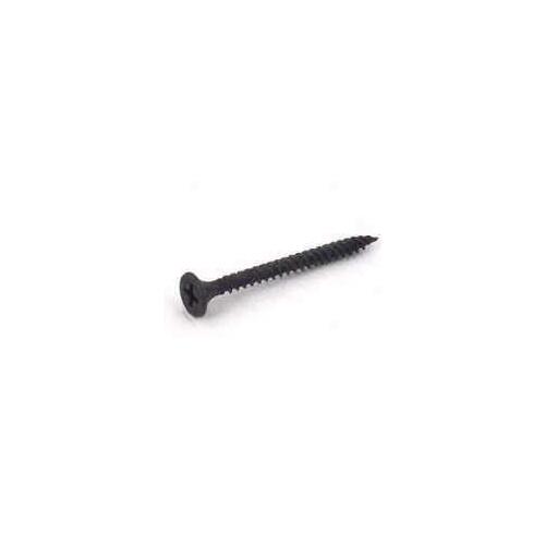 Screw, #10 Thread, 4 in L, Fine Thread, Bugle Head, Phillips Drive, Sharp Point, Phosphate