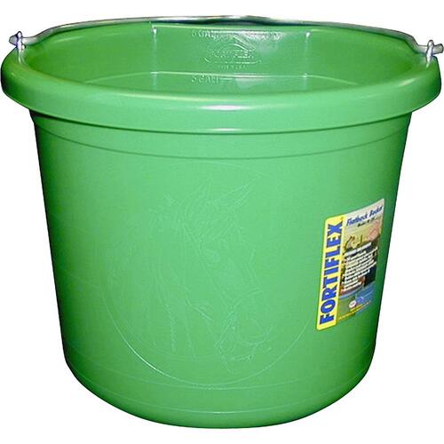FB-124 FB-124GR Bucket, 24 qt Volume, Rubber/Polyethylene, Green