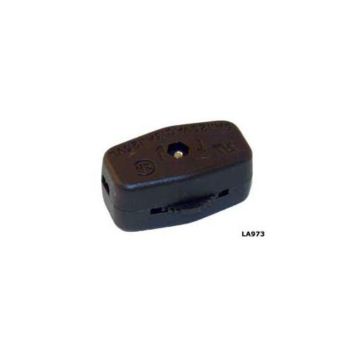 ATRON LA973 In-Line Cord Switch, Switch, Brown