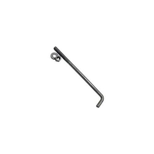 Anchor Bolt, 6 in L, Steel, Galvanized