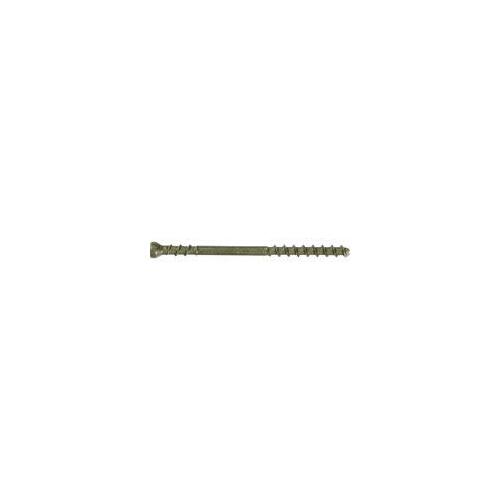 Deck Screw, #7 Thread, 1-7/8 in L, Trim Head, Star Drive, Carbon Steel, ProTech-Coated - pack of 100